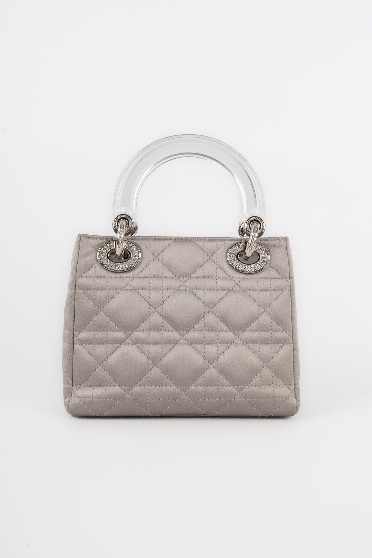 Sac Lady Dior gris perle