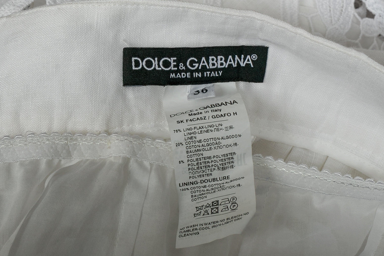 Jupe brodée Dolce&Gabbana