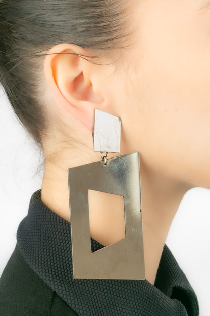 Boucles d'oreilles Paco Rabanne Eté 1991
