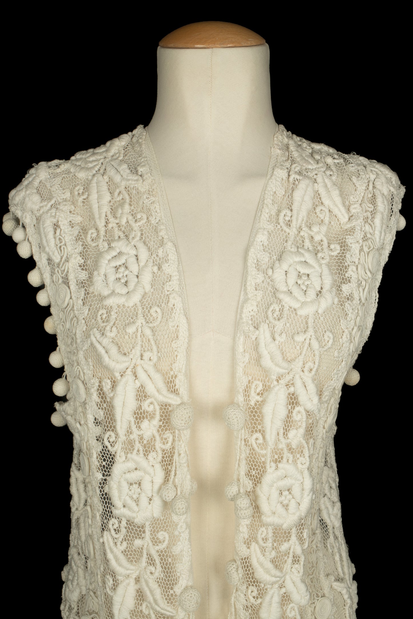 Gilet ancien en crochet