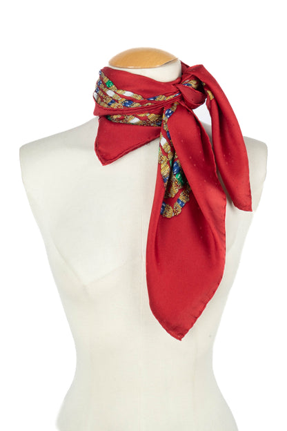 Foulard "bijoux" en soie Chanel 