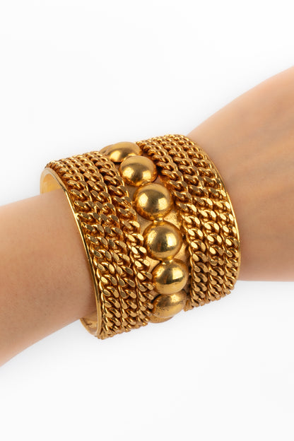 Bracelet manchette Chanel 1980's