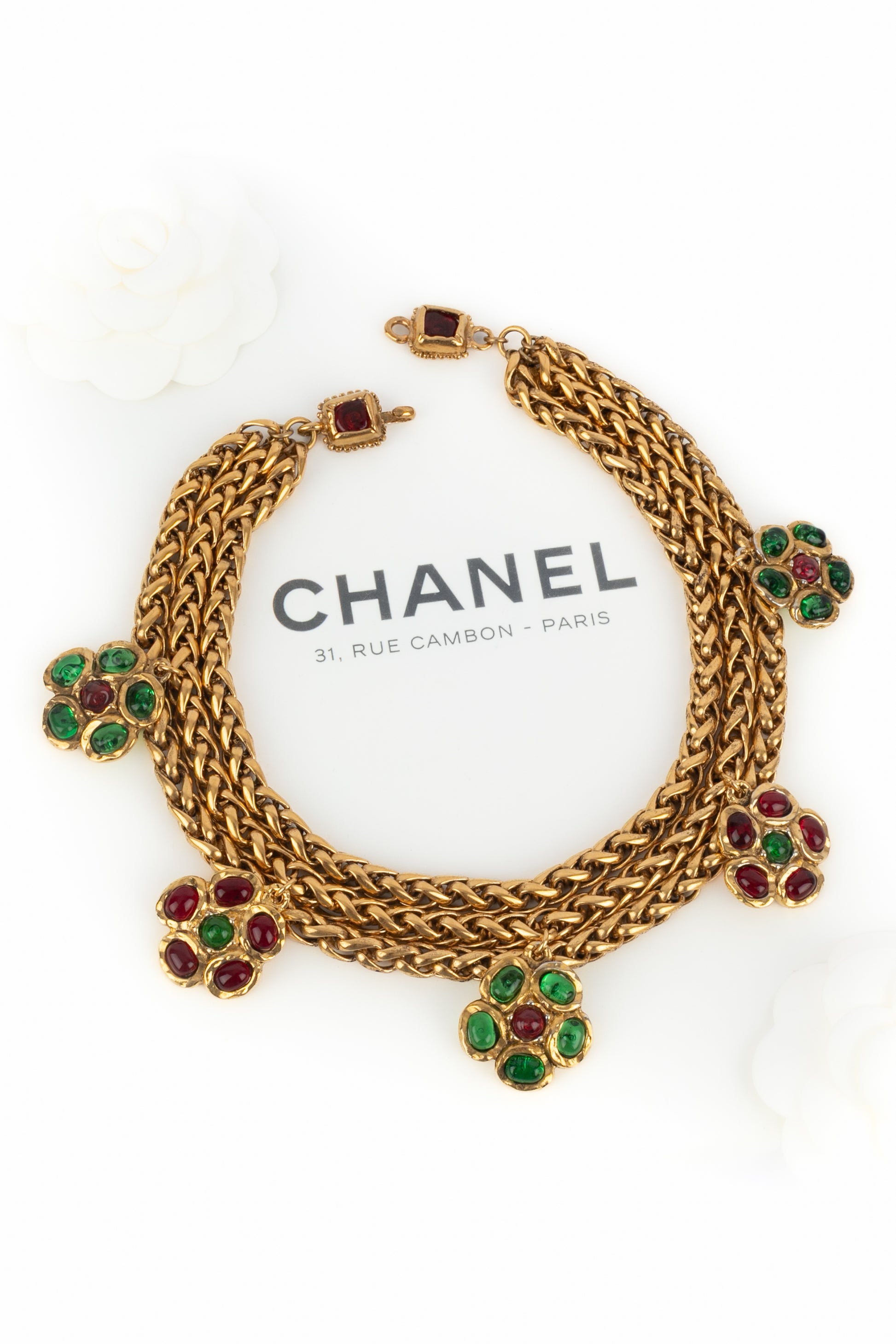 Collier fleurs Chanel 1984