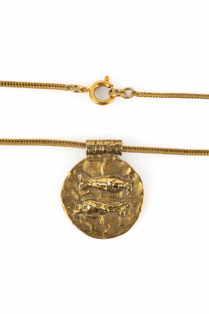 Collier "poissons" Chanel (attribué à)