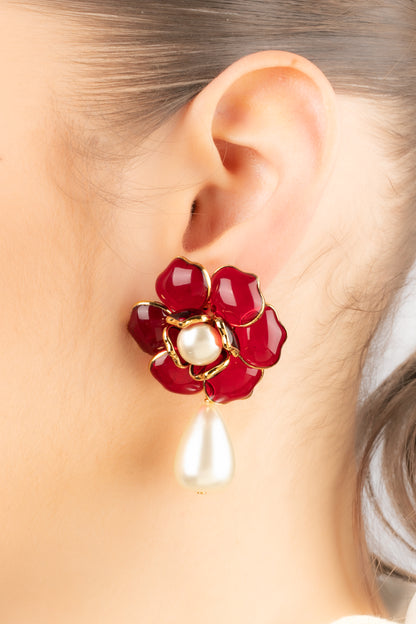 Boucles d'oreilles fleurs Augustine