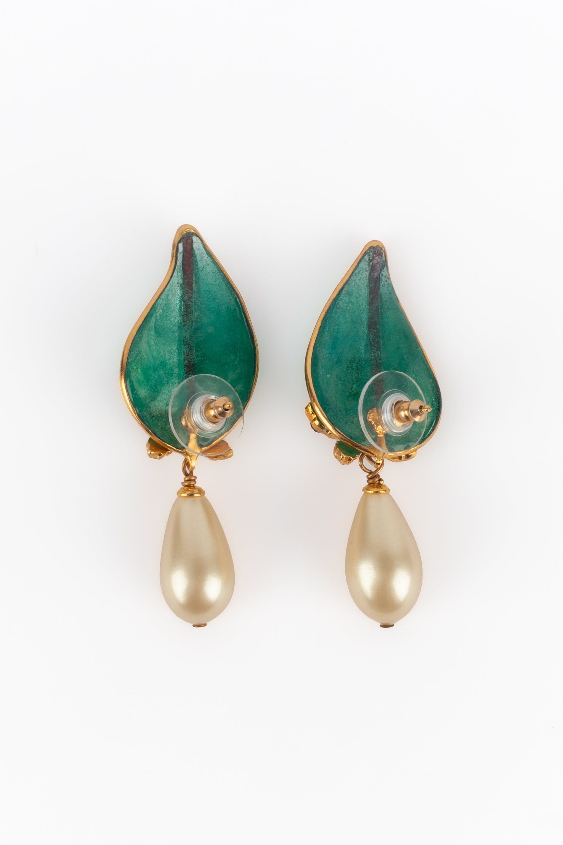 Boucles d'oreilles vertes Augustine