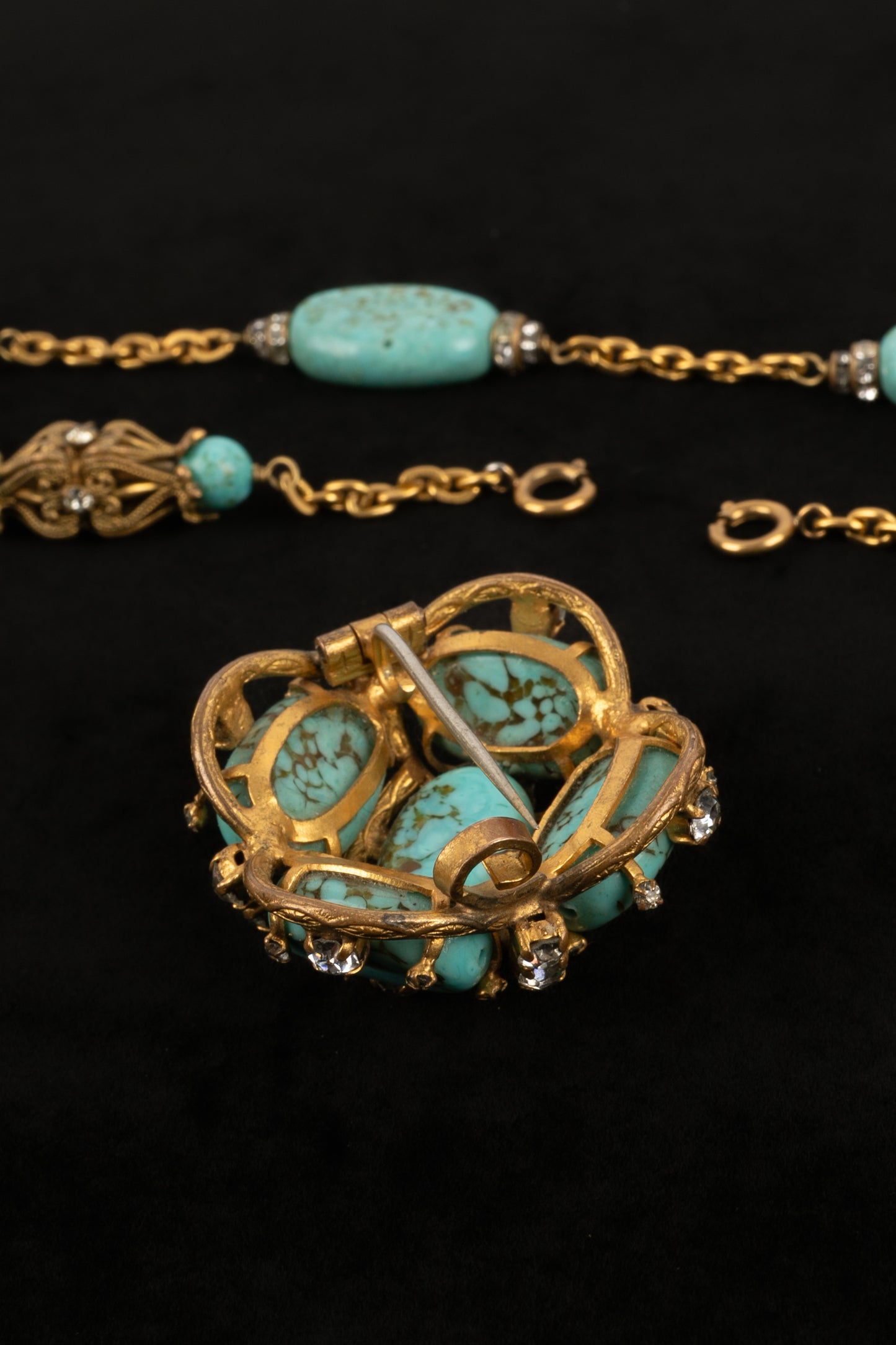 Collier turquoise ancien Chanel