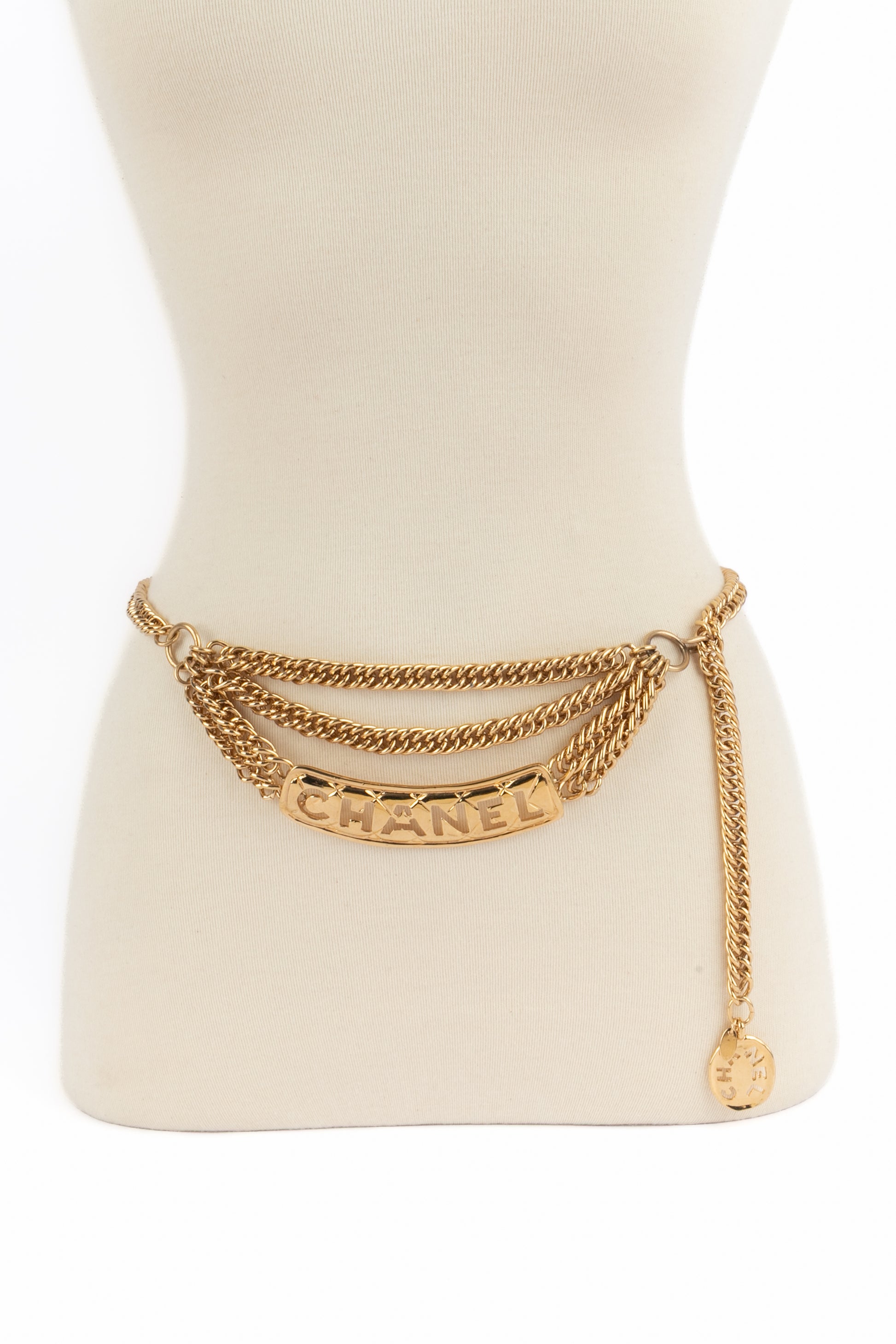 Ceinture dorée Chanel 1980's