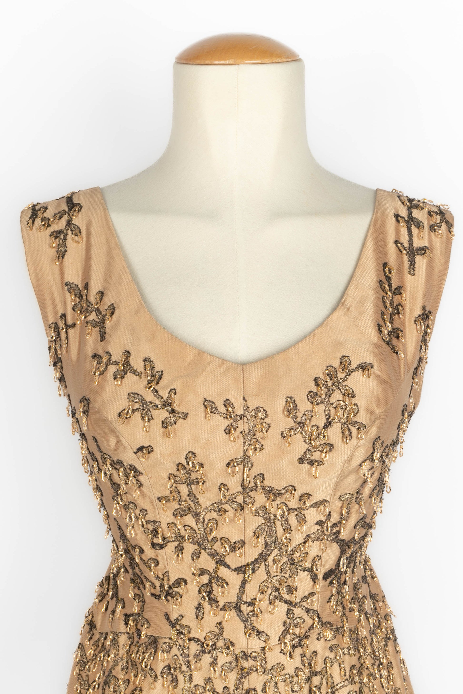 Robe brodée Carven 1960's