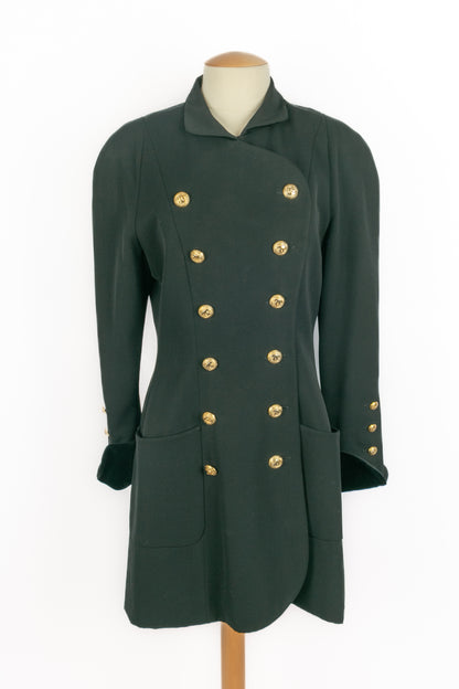 Veste noire Chanel 1990's