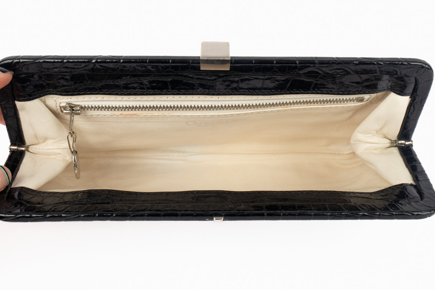 Pochette en crocodile Dior 