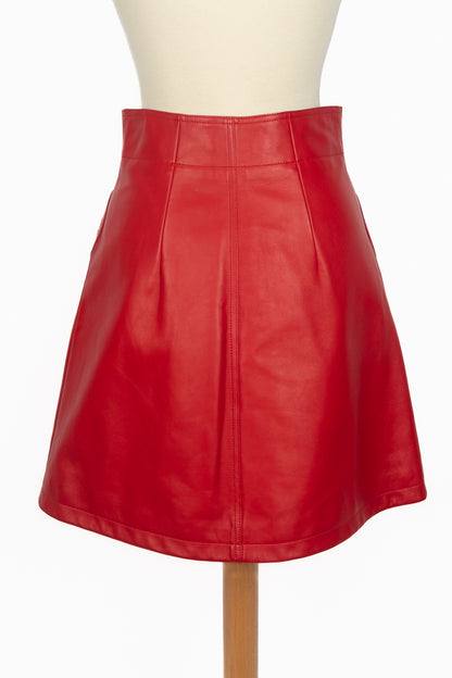 Jupe en cuir Christian Dior 