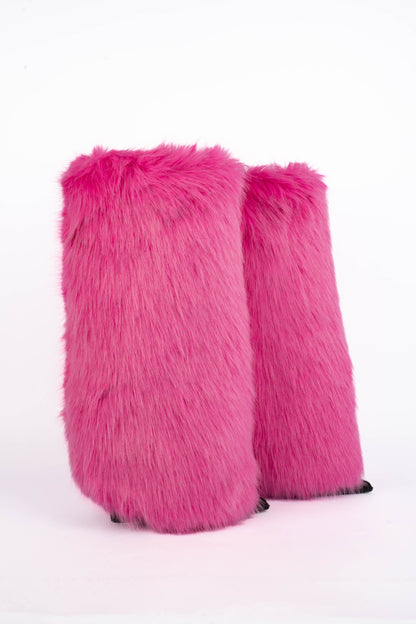 Bottes en fausse fourrure Alexandre Vauthier 2024