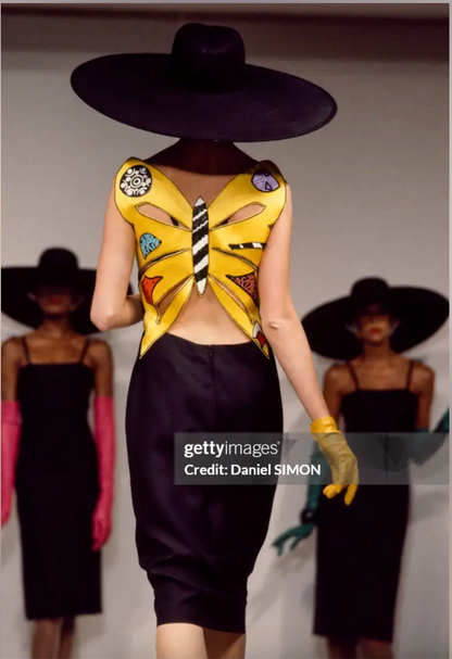 Robe "Papillon" Louis Feraud Haute Couture Printemps-Eté 1986