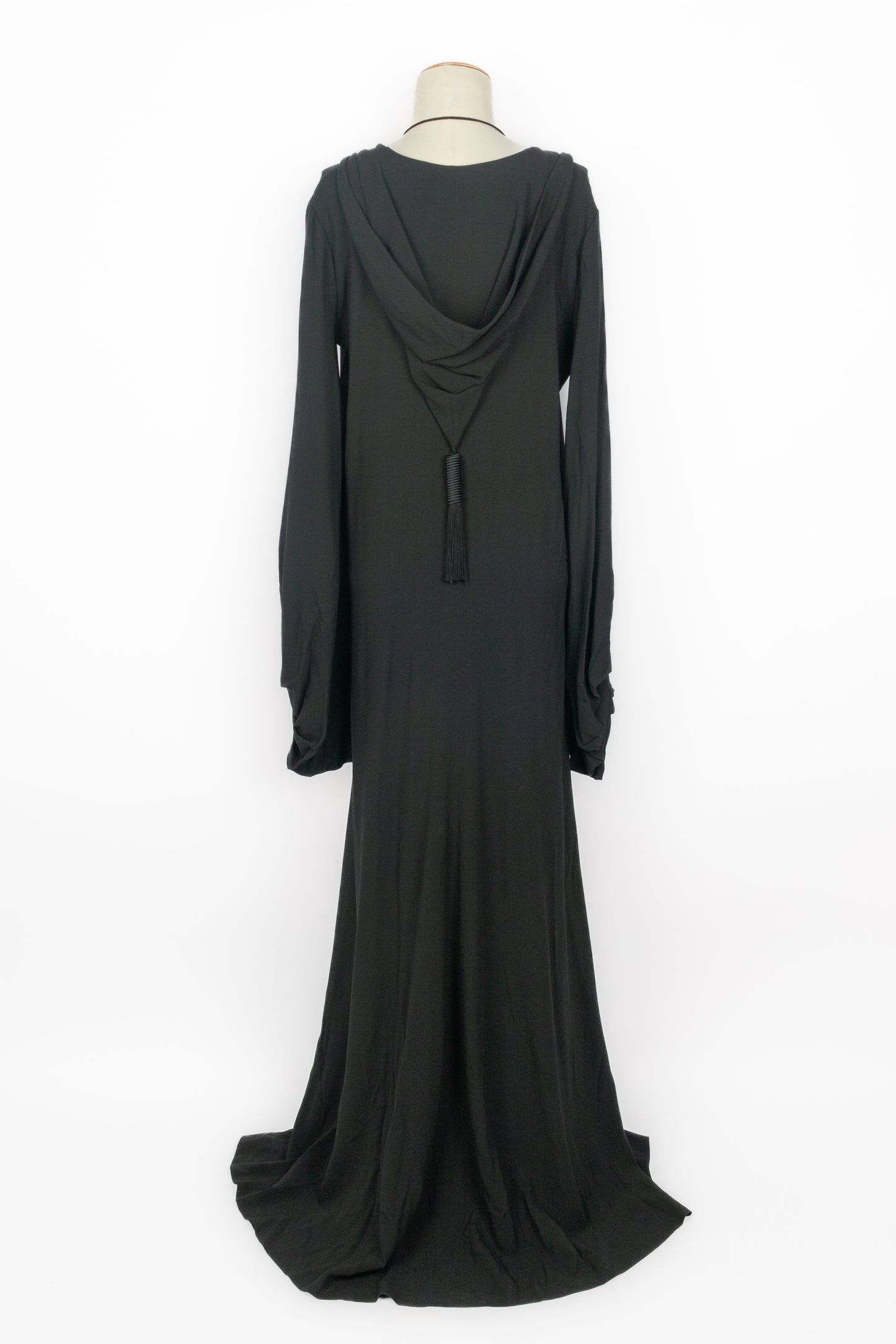 Longue robe à capuche Yves Saint Laurent