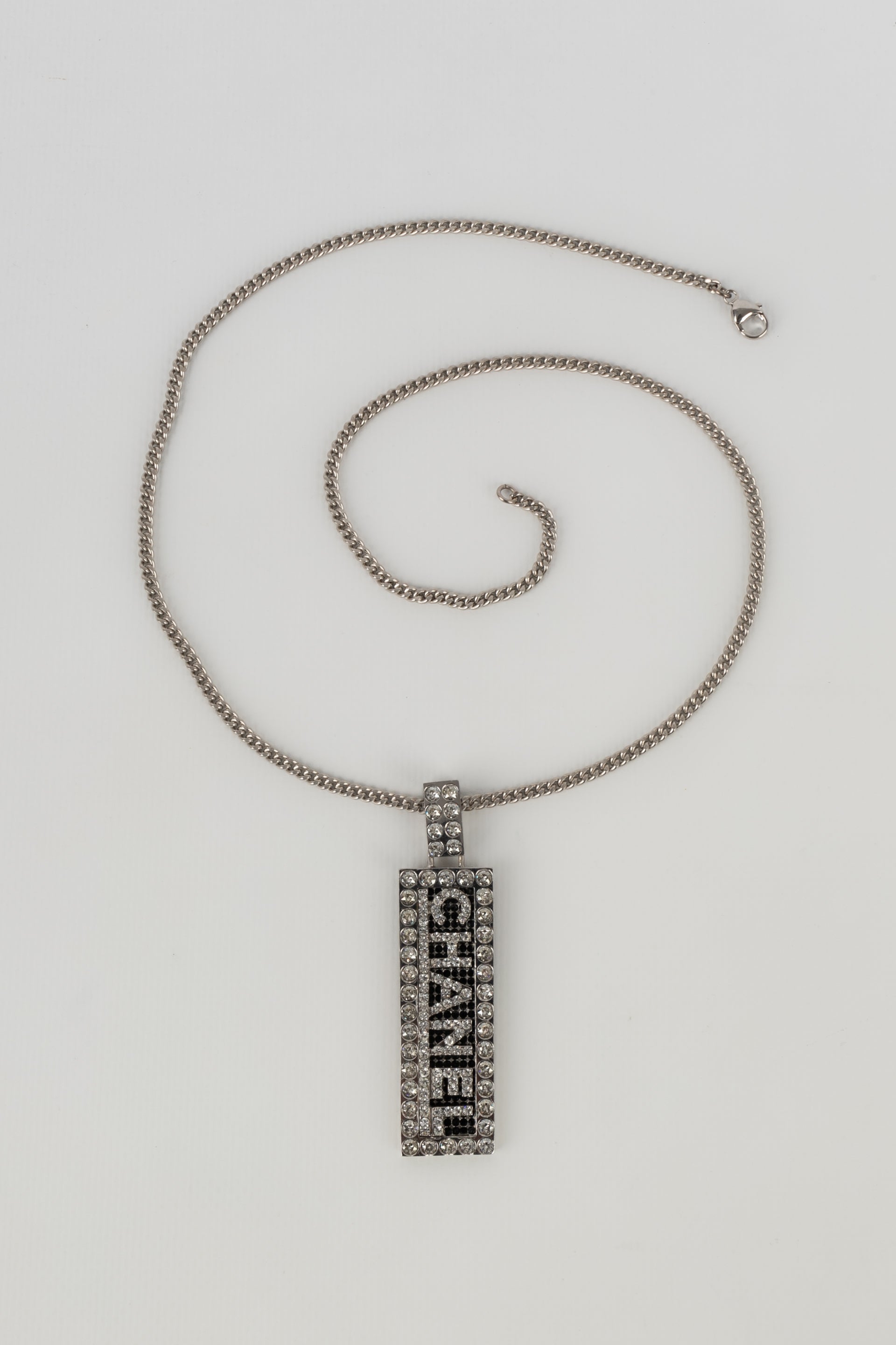 Collier argenté Chanel Automne 2003