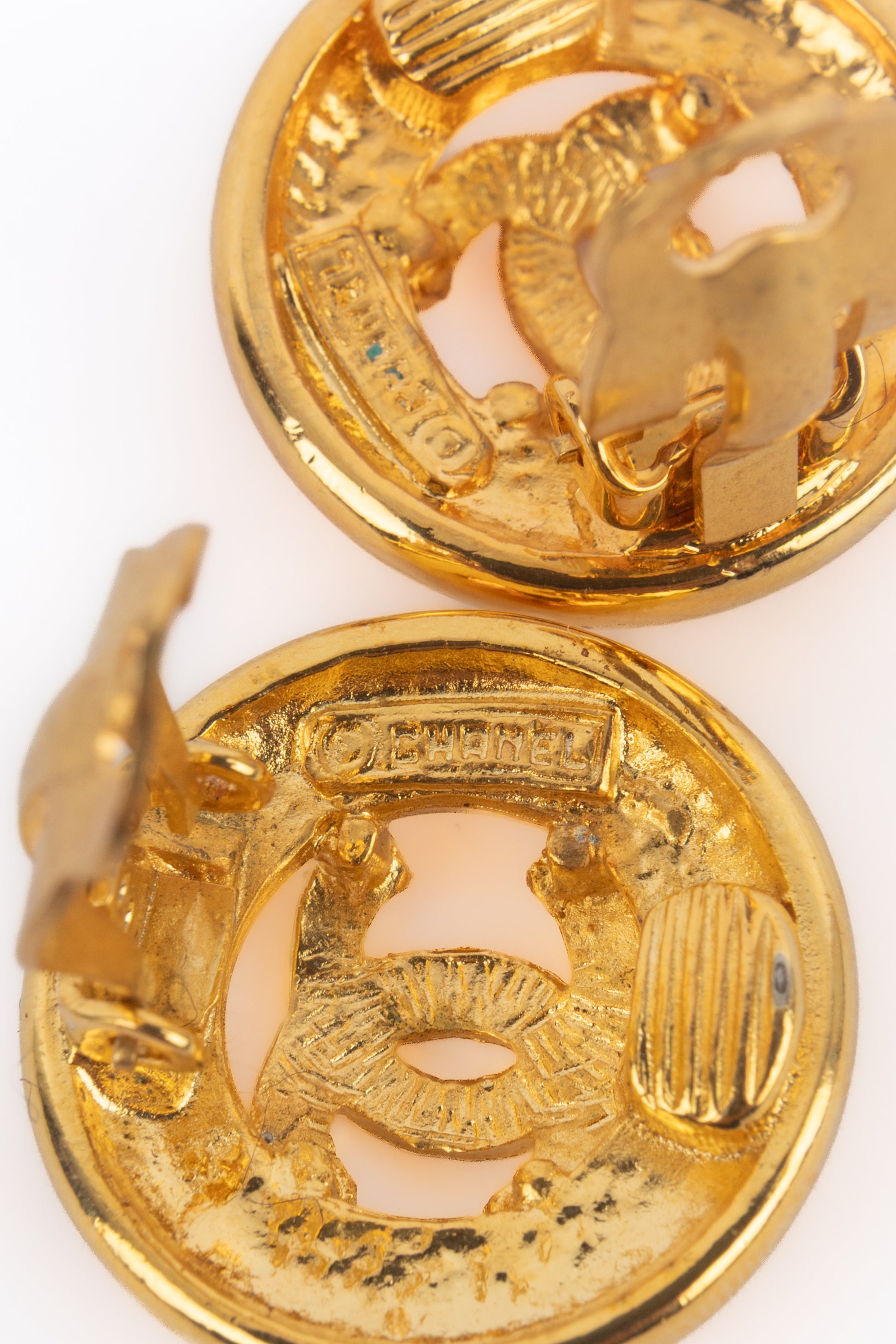 Boucles d'oreilles cc Chanel 1980's