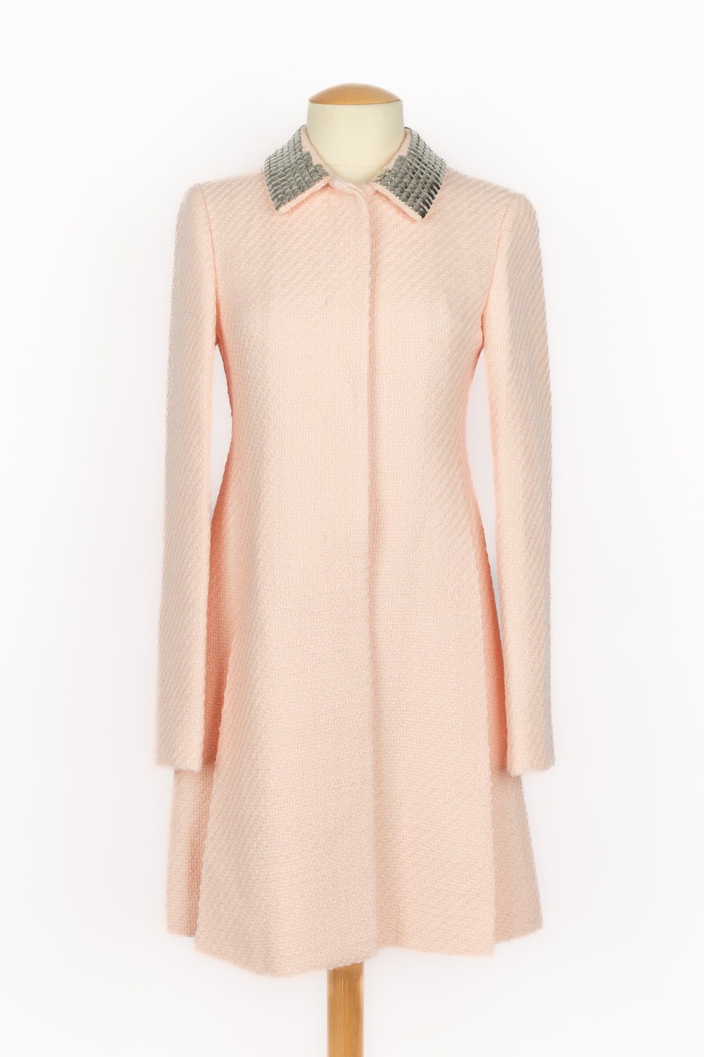 Manteau en laine rose Dior 