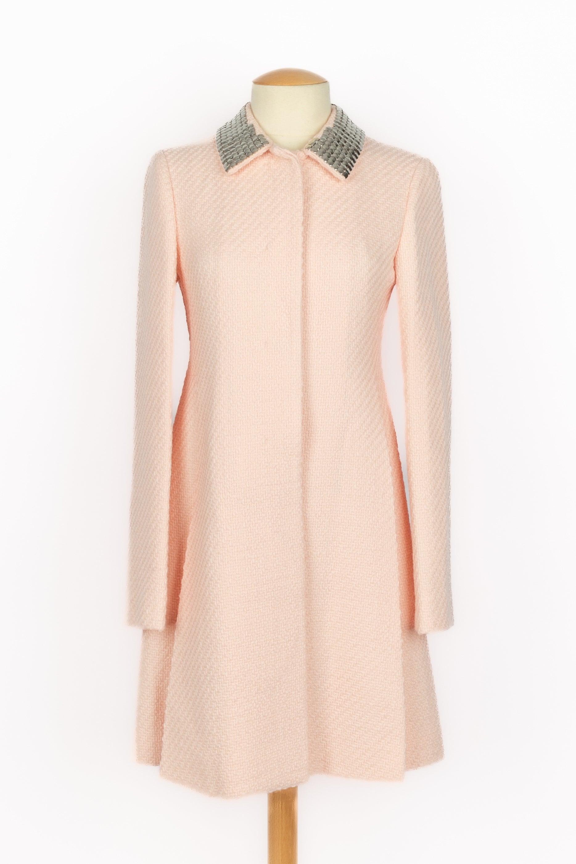 Manteau en laine rose Dior 