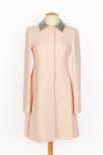 Manteau en laine rose Dior 