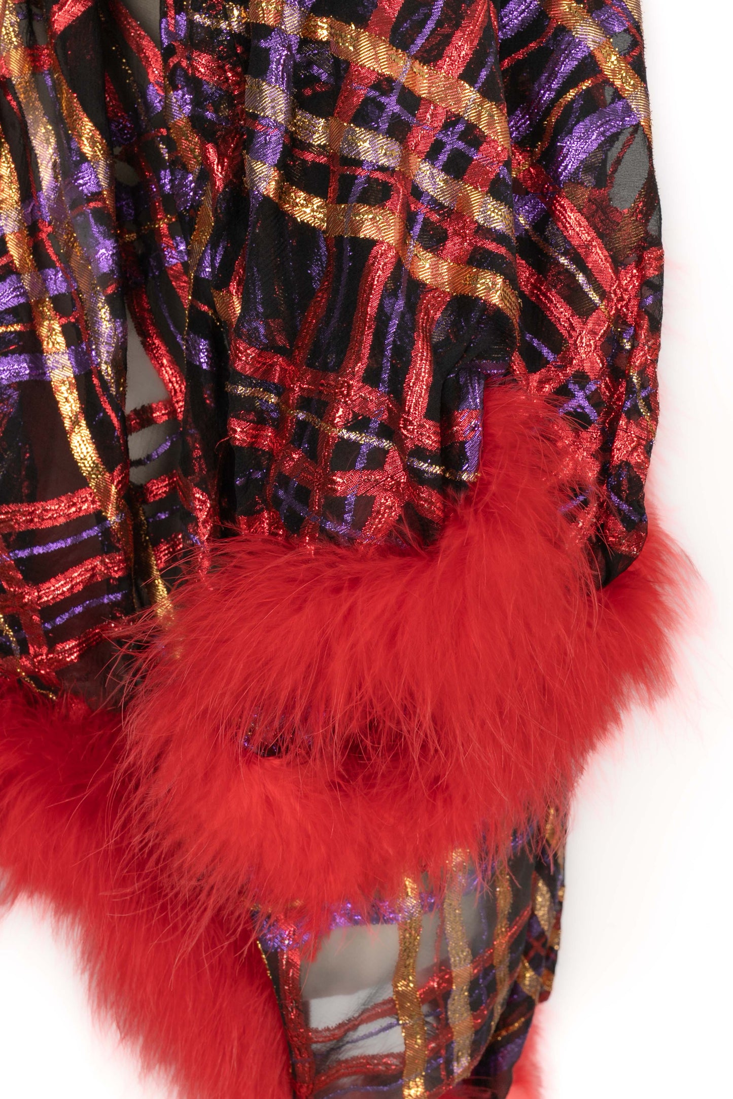 Veste en mousseline et plumes Yves Saint Laurent