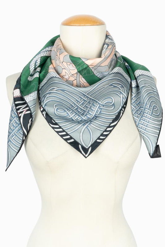Foulard / Carré "Brandebourgs Fleuris" double face Hermès
