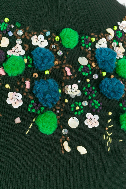 Pull brodé Christian Lacroix