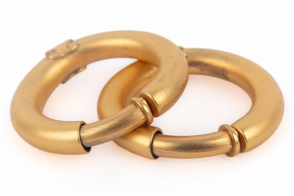 Boucles d'oreilles créoles Chanel 1996