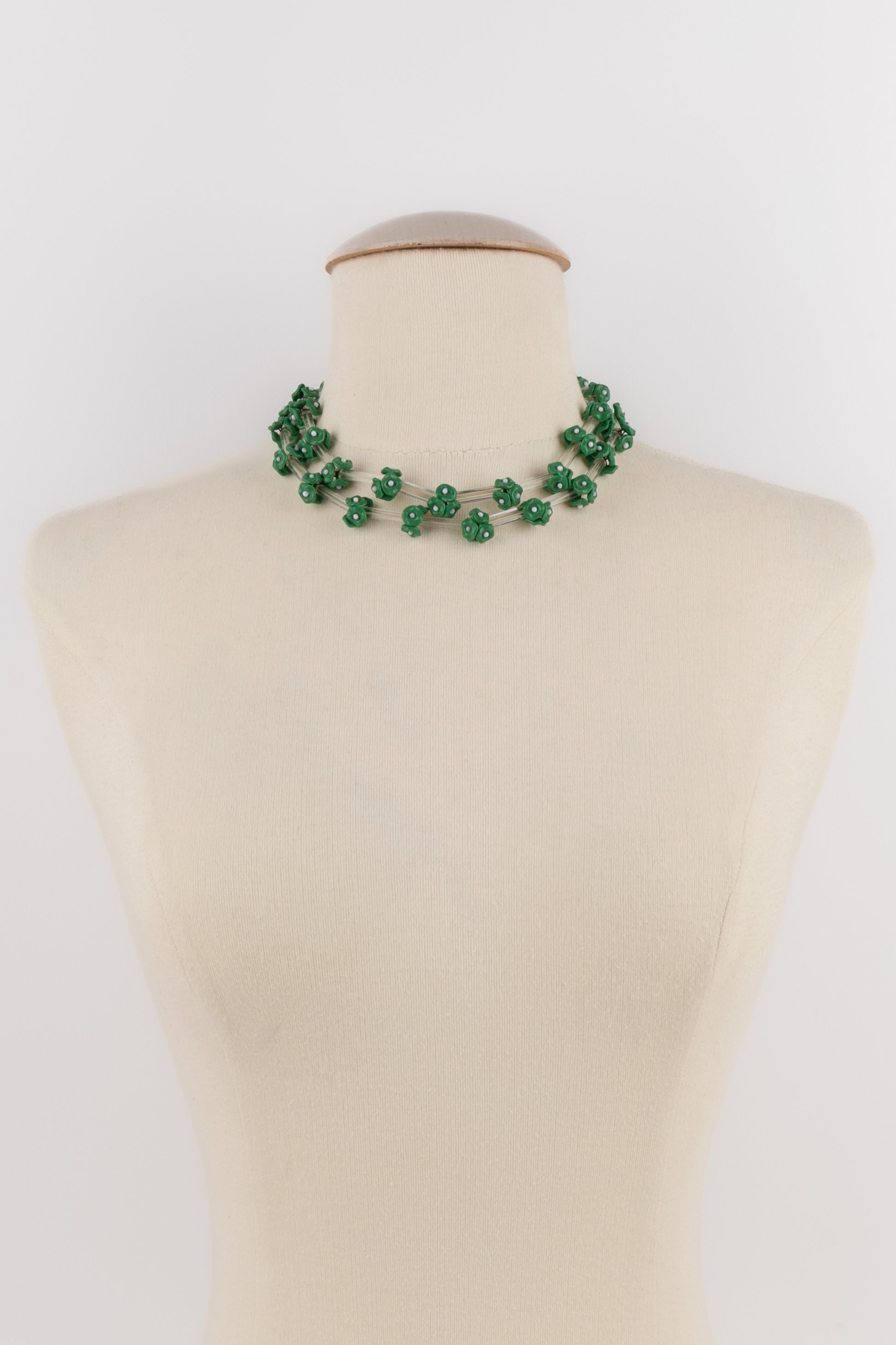 Collier fleurs 1960's