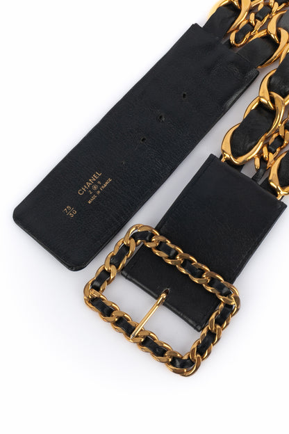Ceinture en cuir Chanel 1991