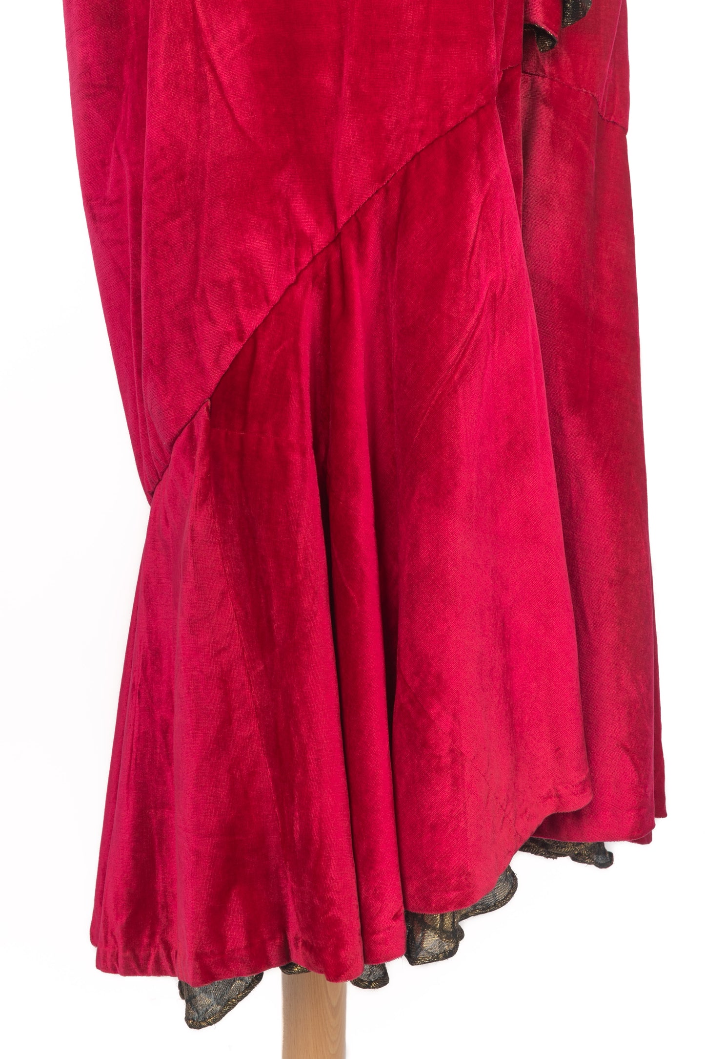 Manteau cape en velours 1920's