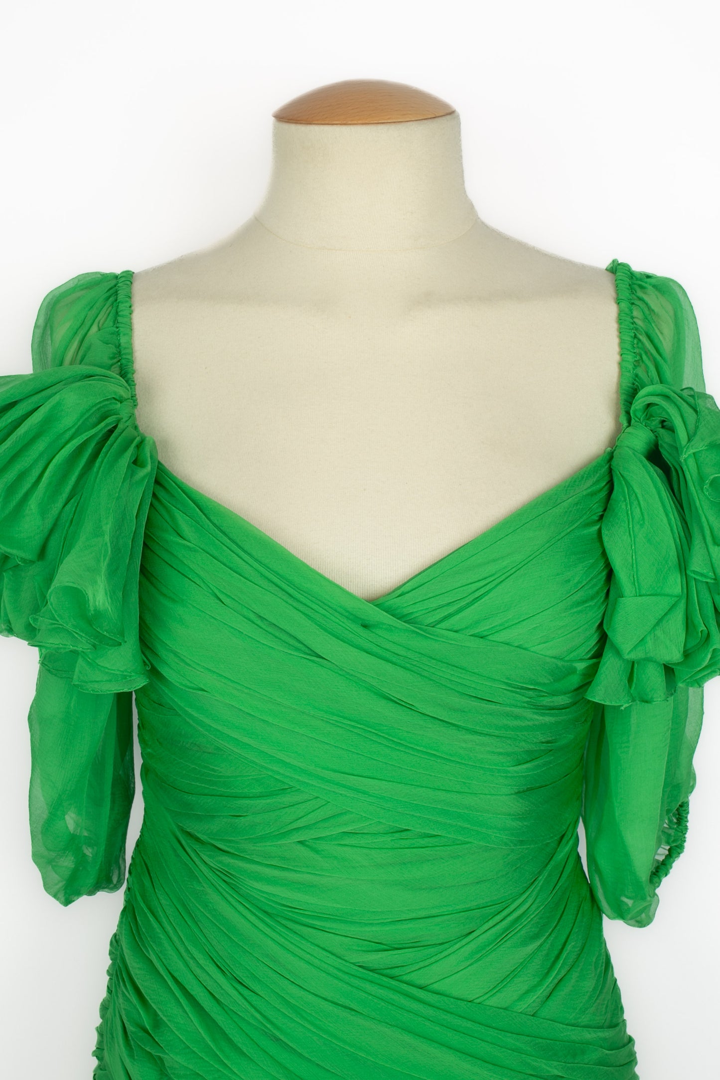 Robe en soie Nina Ricci Haute Couture 