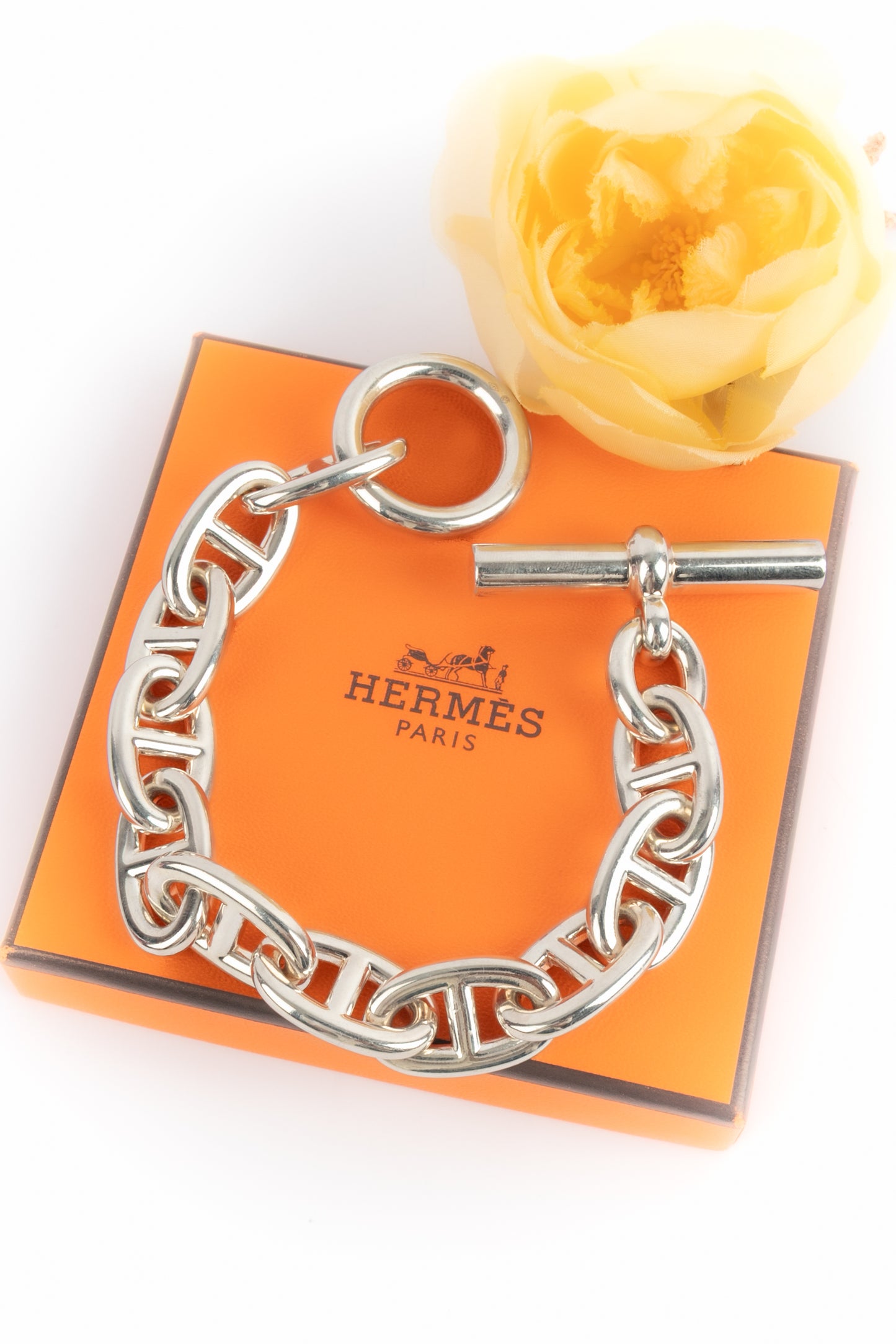 Bracelet "Chaîne d'ancre" Hermès grand modèle