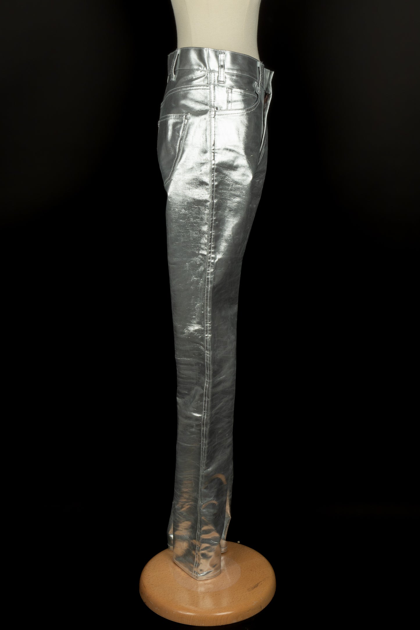 Pantalon argenté Céline