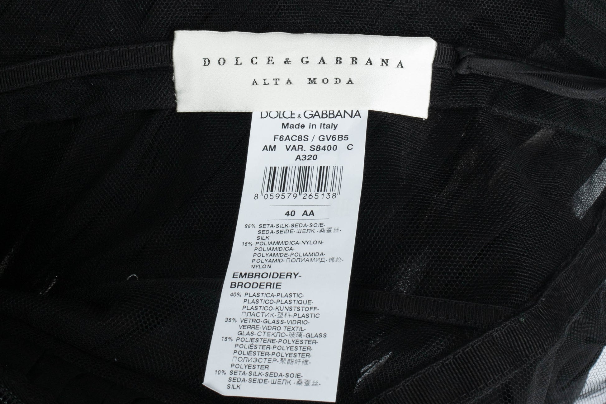 Robe Dolce&Gabbana Alta Moda 2022