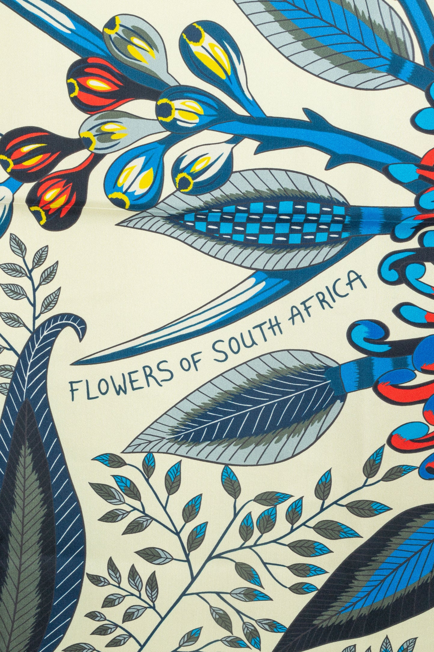 Foulard "Fleurs d'Afrique du Sud" Hermès