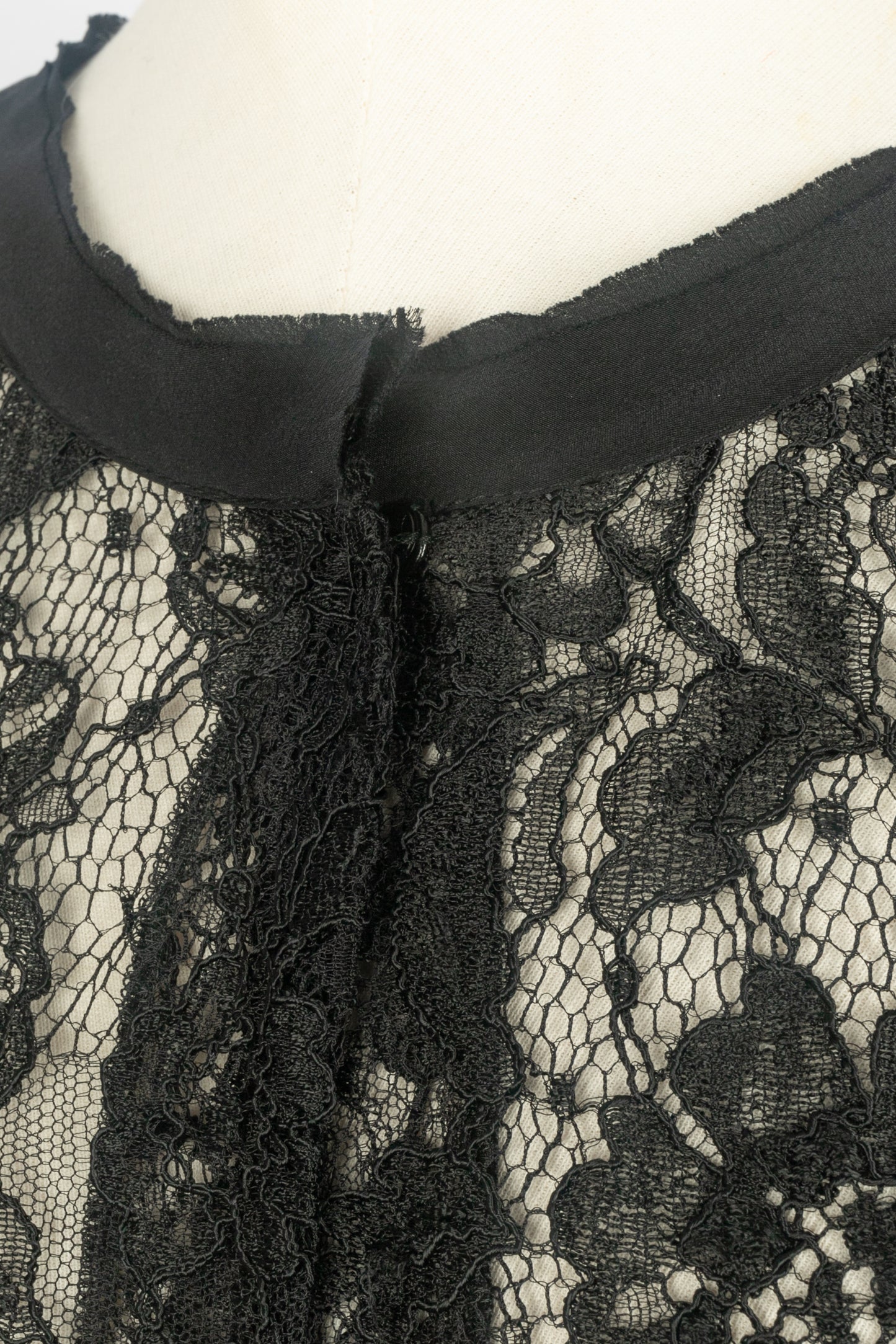 Haut en dentelle noire Dolce&Gabanna