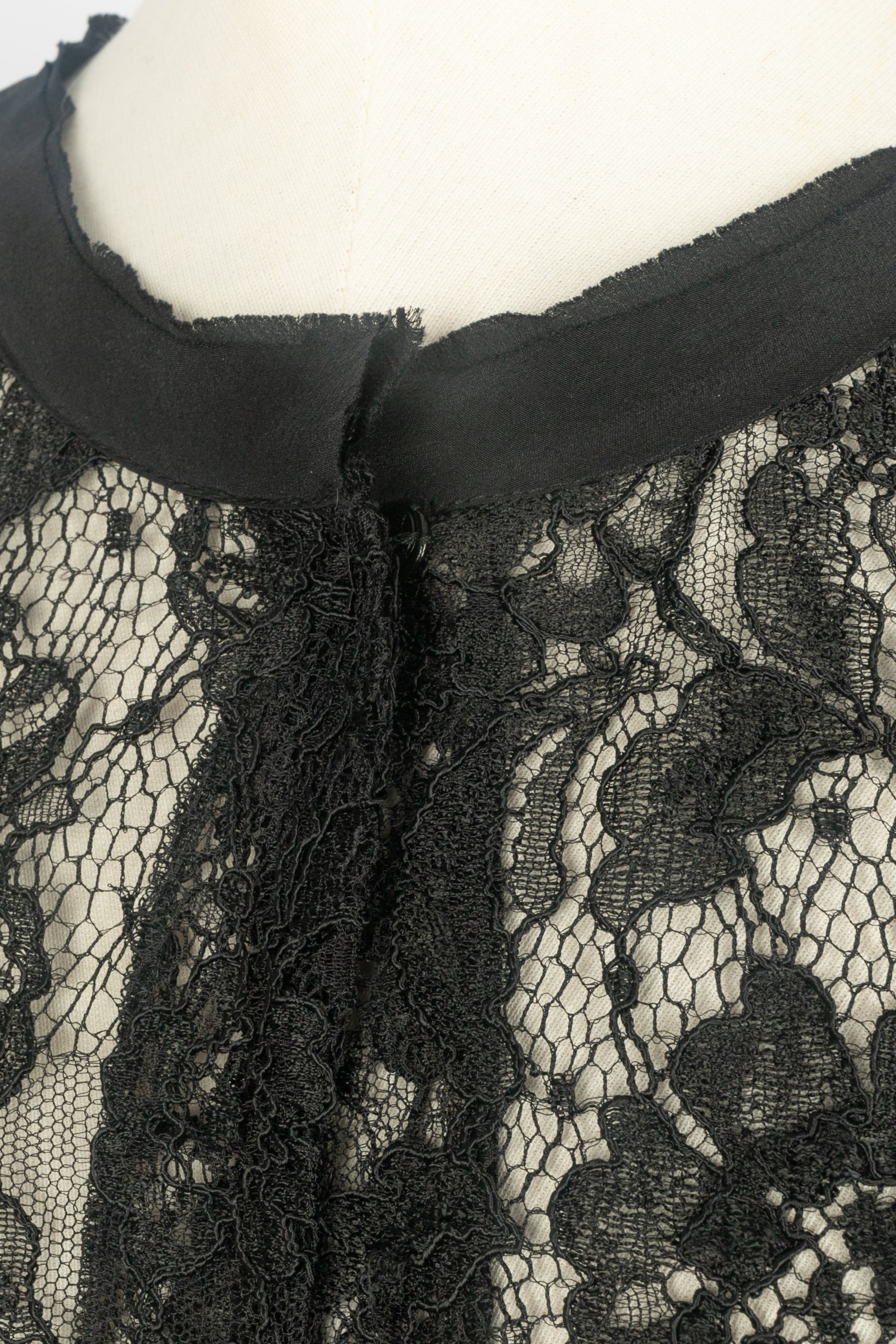 Haut en dentelle noire Dolce&Gabanna