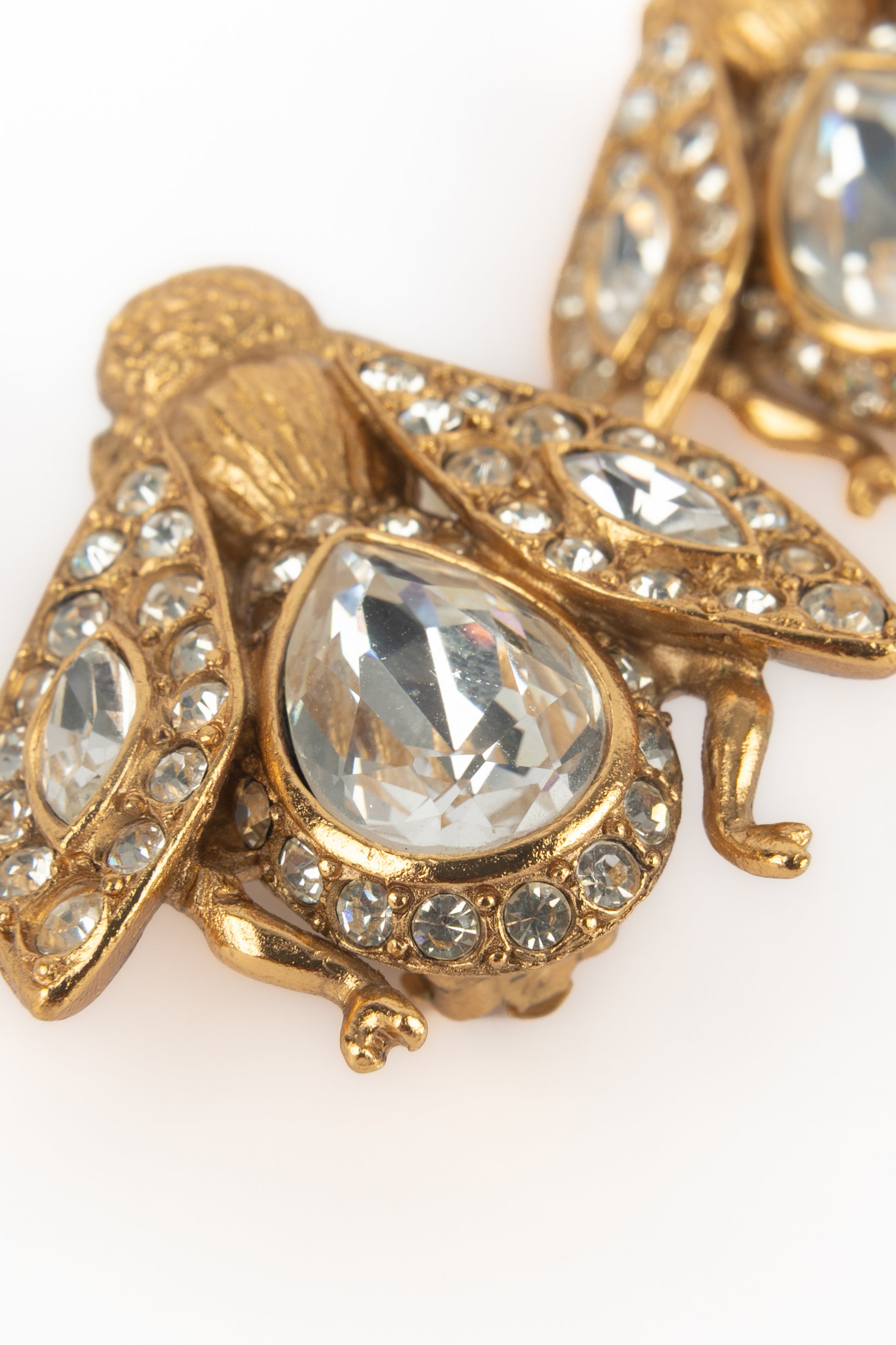 Boucles d'oreilles abeilles Dior