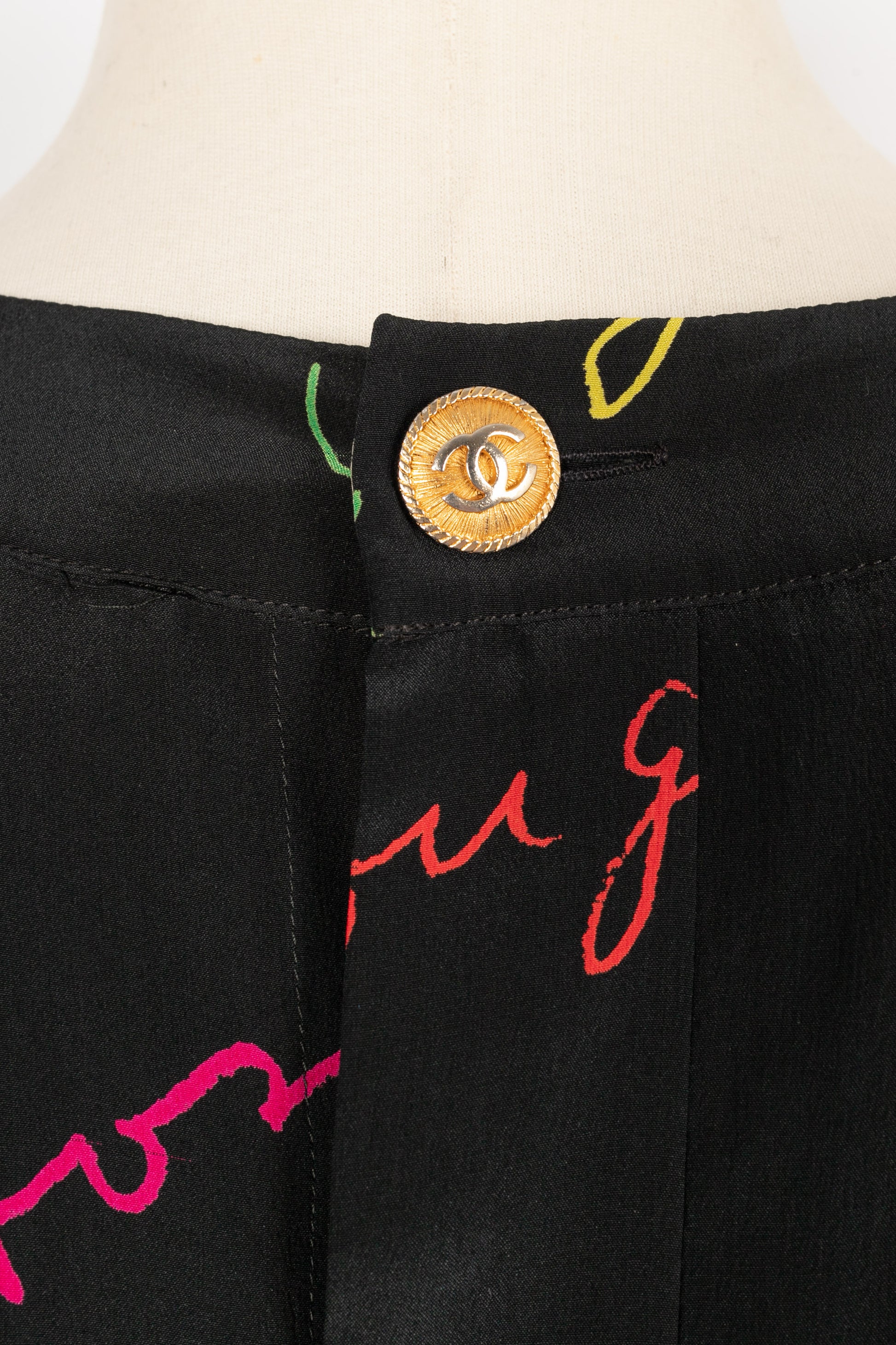 Haut en soie Chanel Printemps 1985