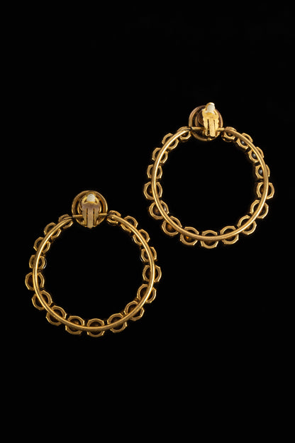 Boucles d'oreilles créoles Chanel