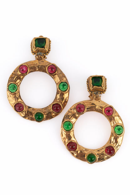 Boucles d'oreilles baroques Chanel 