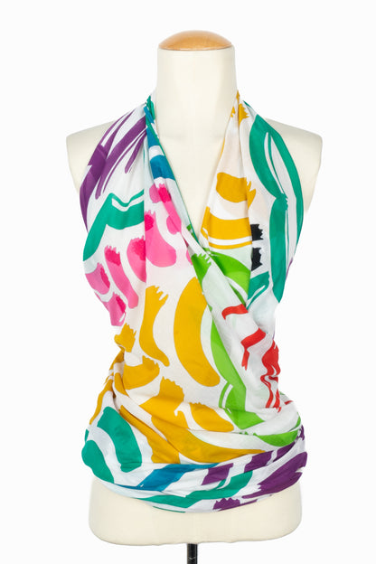 Paréo / foulard multicolore Hermès 