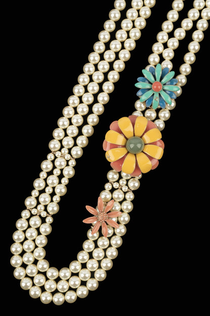 Collier fleurs Chanel 2017
