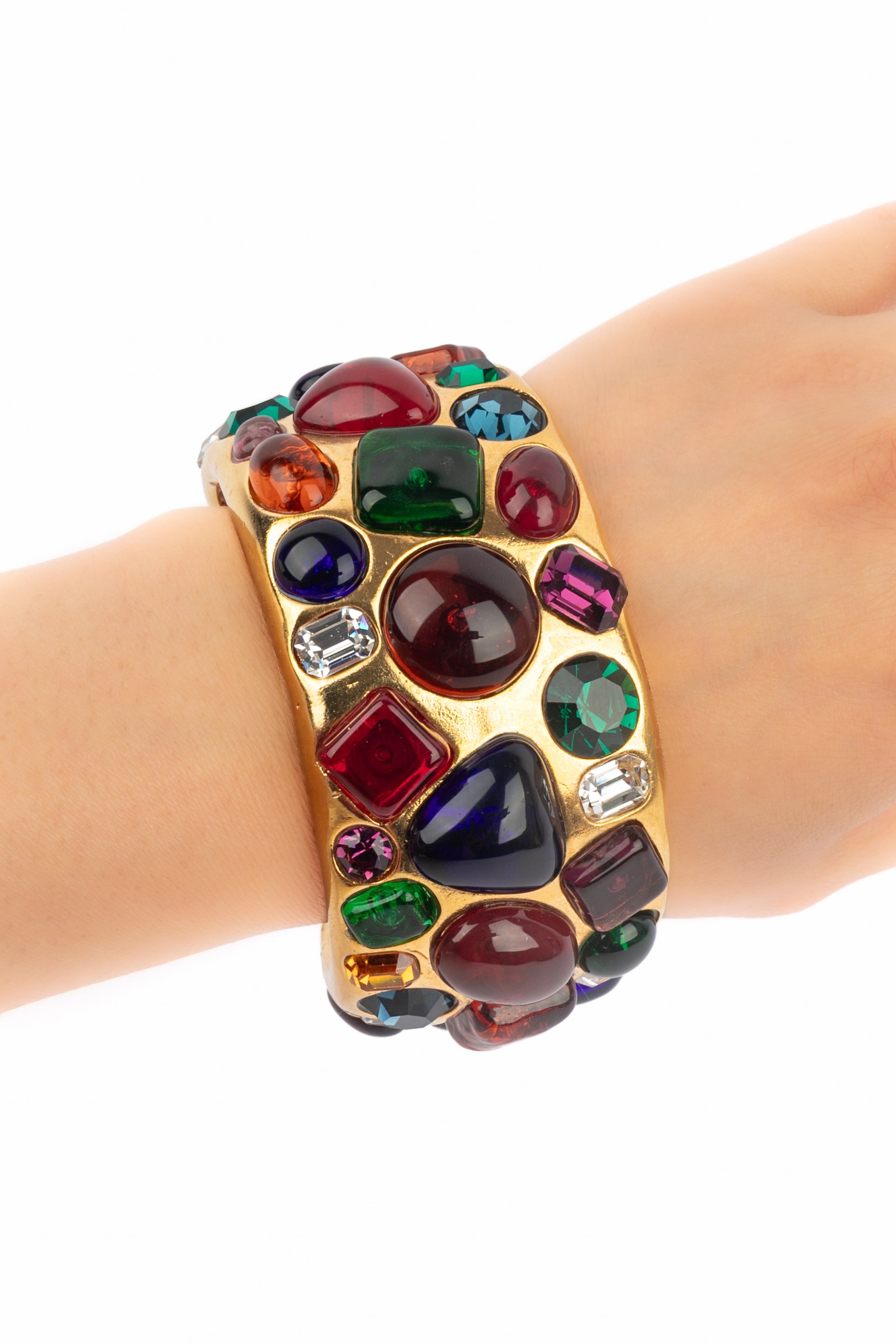 Bracelet manchette Chanel 1990's