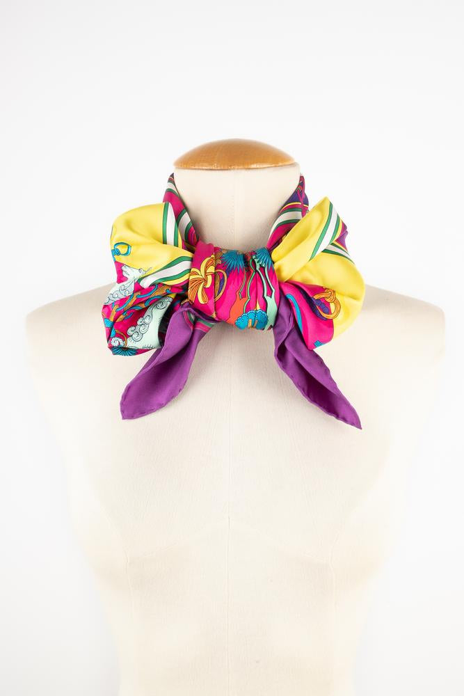 Foulard / carré "Bouquets Sellier" Hermès