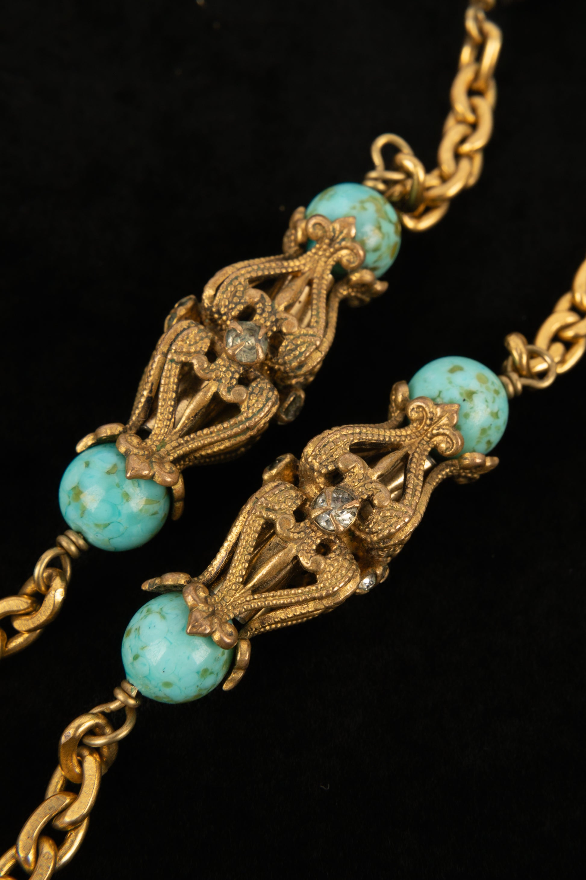 Collier turquoise ancien Chanel