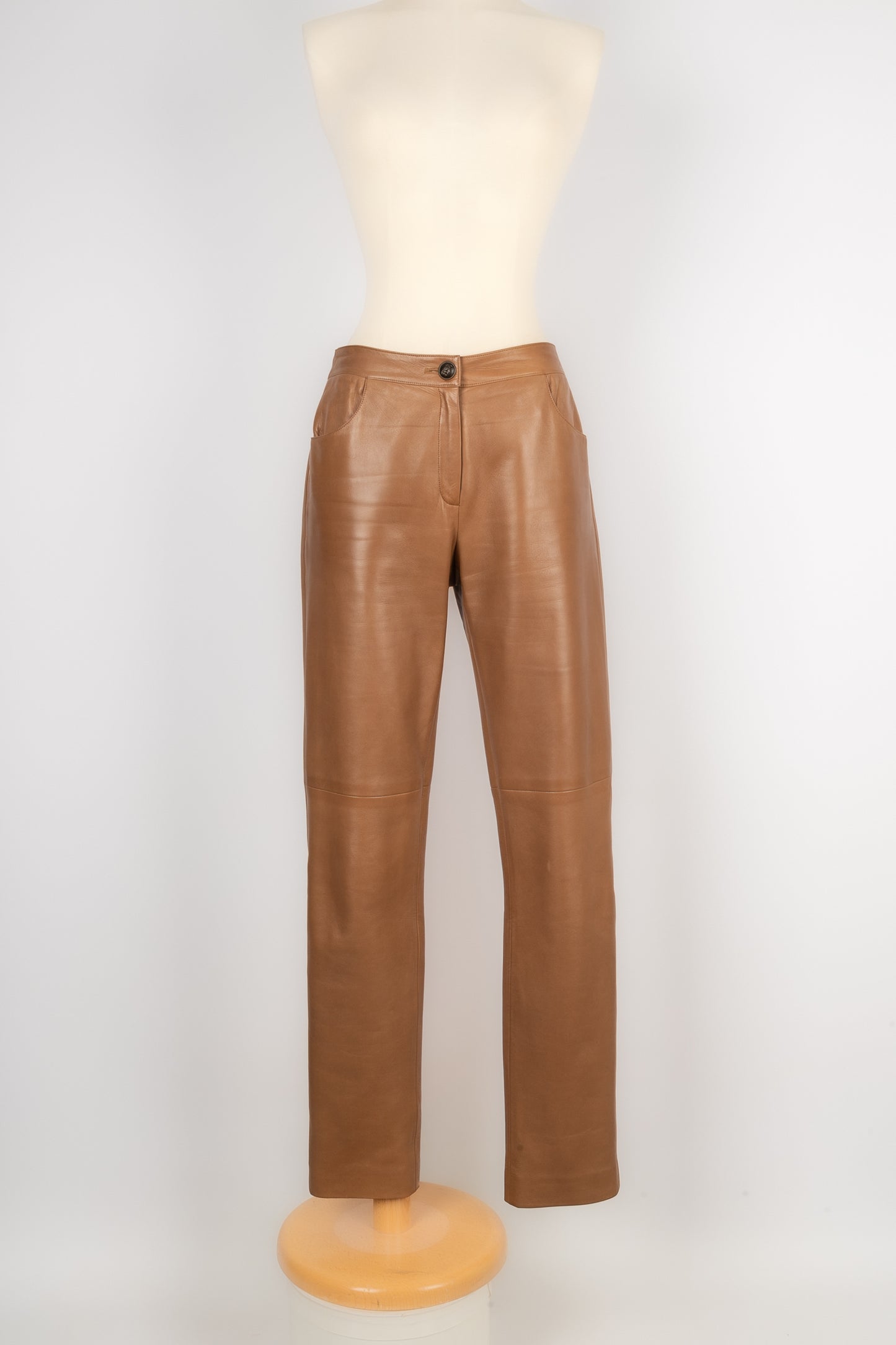 Pantalon cuir Chanel 2004