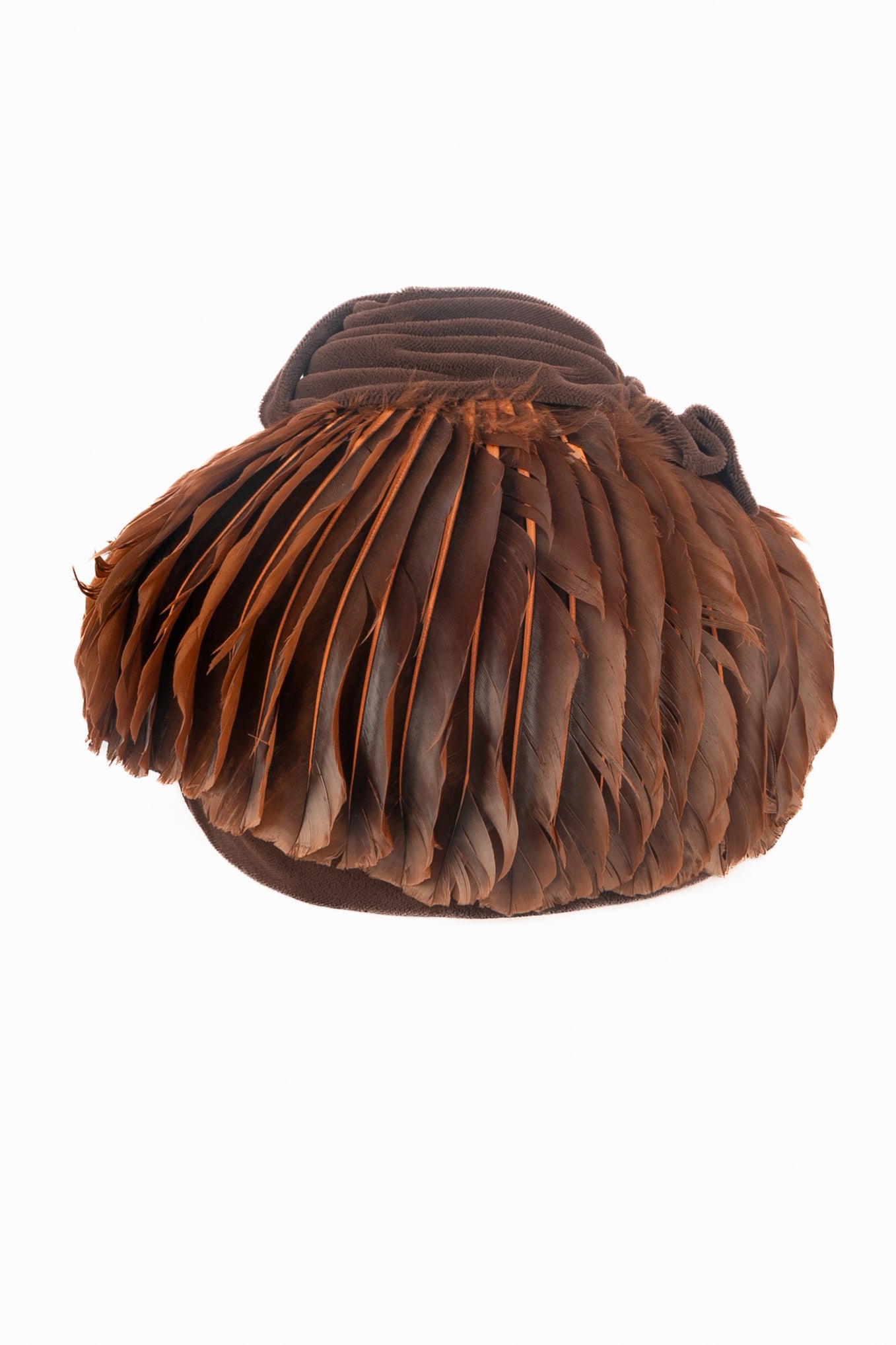 Chapeau vintage en plumes