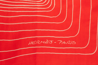 Foulard "Pégase Paysage" Hermès